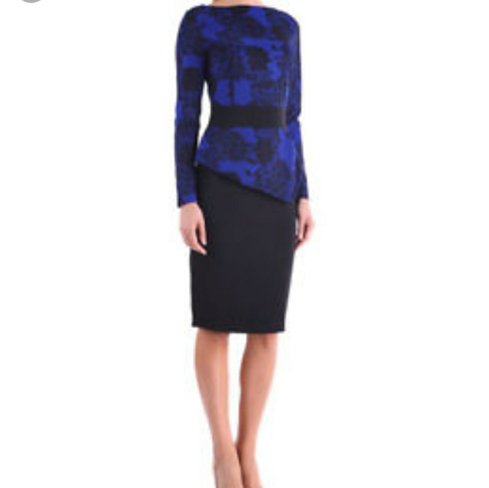 Blue and black